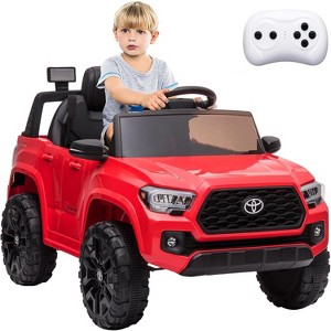 Toyota Tacoma 12V Licensed Ride-On Car for Kids with Remote, Spring Suspension, Safety Belt, LED Headlights & Soft Start - 1 of 4