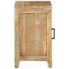 vidaXL Bedside Cabinet 15.7"x11.8"x19.7" Solid Mango Wood - 3 of 4