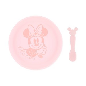 Disney Bumkins 2pc Disney Minnie Mouse Feeding Set - Salmon Pink - 1 of 4