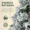 4/6ft Pre-lit Spruce Artificial Christmas Tree Snow Flocked Hinges Tree with Multicolor LED Lights,11 Flashing Modes - 4 of 4