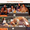 56 Inch Propane Fire Pit Table with Wind Guard, Glass Beads, Rain Cover, Sturdy Steel Anti-Rust Finish, CSA Safety Certified Outdoor Firepit - 2 of 4