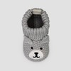 Carter's Just One You® Baby Boys' Knitted Bear Slippers - Gray Newborn - image 3 of 3
