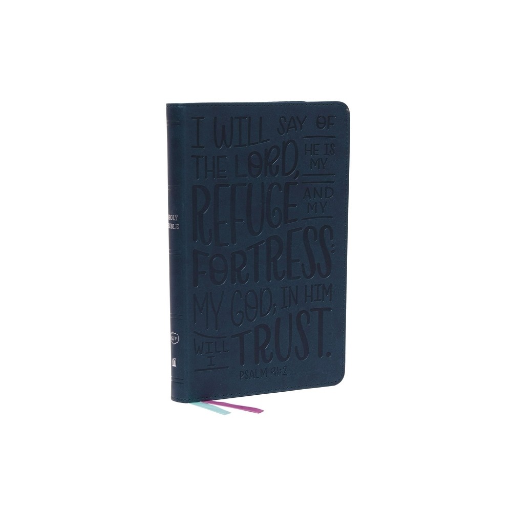 KJV Holy Bible: Thinline Youth Edition, Teal Leathersoft, Red Letter, Comfort Print: King James Version (Verse Art Cover Collection)