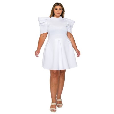 L I V D Women's Karina Neoprene Flare Dress