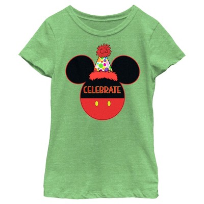 Girl's Disney Mickey Mouse Celebrate Silhouette T-Shirt