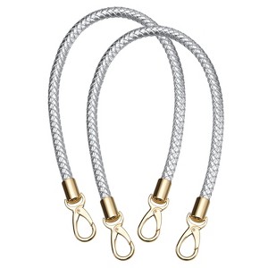 Unique Bargains PU Leather Braided Fashion Women's Handbag Purse Strap 2 Pcs - 1 of 4
