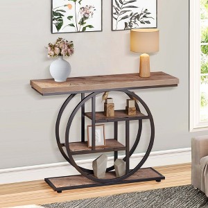 Kumasinova 41.34" 4-Tier Console Table,Entryway Table with Open Storage Shelves,Sofa Table for Entryway,Hallway,Living Room - 1 of 4