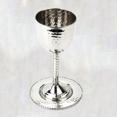 Classic Touch Beaded Kiddush Goblet