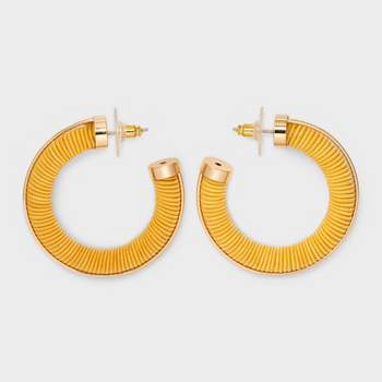 SUGARFIX by BaubleBar Threaded Hoop Earrings