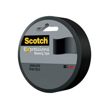 Scotch Expressions .94" x 20yd Masking Tape - Black