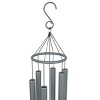 Alpine Corporation 39" Gray Tuned Aluminum Wind Chime: No Assembly, Outdoor Garden Decor, 1-Year Warranty - 4 of 4