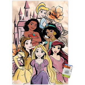 Trends International Disney Ultimate Princess Celebration - Castle Group Unframed Wall Poster Prints - 1 of 4