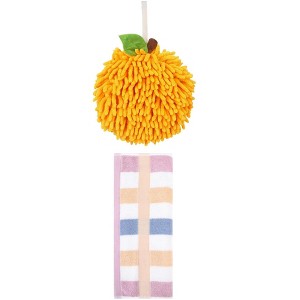 REGALWOVEN Soft Absorbent Bathroom Hand Towel Set 6" x 6"/13" x 29" 2 Packs - 1 of 4