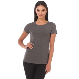 Rekucci Short Sleeve Scoop Neck Stretch T-Shirt for Women - 1 of 3