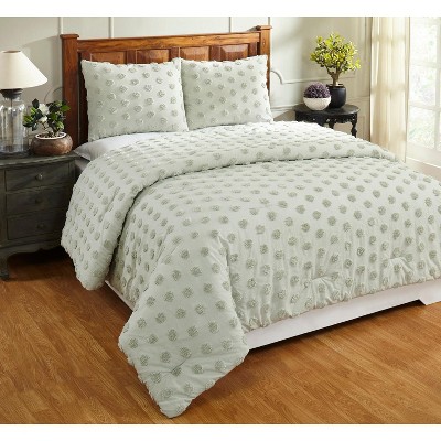 Athenia Comforter 100% Cotton Tufted Chenille Comforter Set - Better Trends