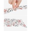 Elerevyo Women's Floral Chiffon Lightweight Skinny Neck Scarf Neckerchief - 4 of 4
