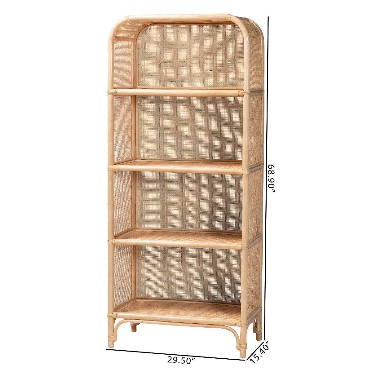 bali & pari Chusi Natural Rattan Decorative Shelf Natural - thumbnail 9