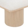 Meridian Furniture,Pavilion Boucle Fabric Bench - 4 of 4