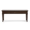 44" Sterling Solid Wood Coffee Table with Drawer, Lacquered Finish - WyndenHall - 4 of 4