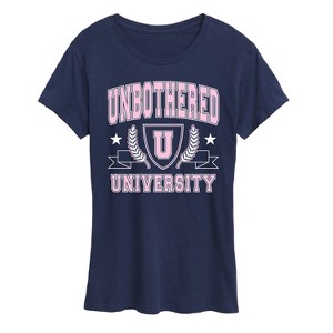 Women's - Instant Message - Unbothered University Short Sleeve Graphic T-Shirt - 1 of 4