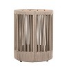 NicBex Outdoor Coffee Table, Rattan Rope Top & Acacia Wood Frame, Weather Resistant Beige Rope - 4 of 4