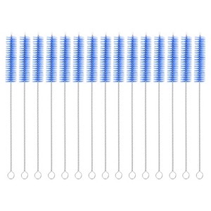Unique Bargains Long Handle Wire Bristles Bottle Straw Cleaning Brushes 10 Pcs - 1 of 4