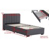 Twin Size Platform Bed with 2 Storage Drawers and Headboard with USB - 4 of 4