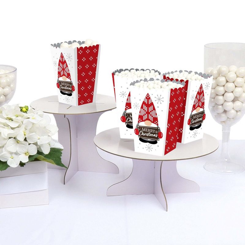 Big Dot of Happiness Christmas Gnomes - Holiday Party Favor Popcorn Treat Boxes - Set of 12, 3 of 6