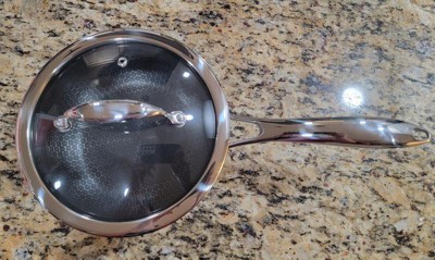 Hexclad 2 Quart Hybrid Stainless Steel Pot Saucepan With Glass Lid : Target