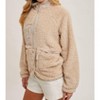 Women's Button Down Fleece faux-shearling Jacket - BluIvy - 2 of 4