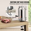 VEVOR Sausage Stuffer, 2.5LBS/1.5L Capacity, 304 Stainless Steel Vertical Sausage Stuffer, Sausage Filling Machine with 3 Stuffing Tubes,Suction Base - 3 of 4