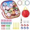 iMountek 5-in-1 Bean Bag Toss, Dart Board & Loop Toss Game Set for Kids, Toddlers, Backyard Parties & Outdoor Fun RED - 3 of 4
