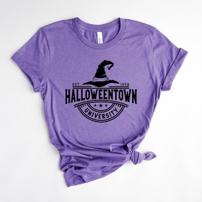 Simply Sage Market Halloweentown University Hat Short Sleeve Tee - XL - Grape