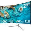Z-EDGE 27-inch 100Hz Curved Monitor, FHD 1920x1080, Eye-Care Technology, 178° Wide View Angle, VGA+HDMI - 2 of 4