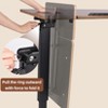 H-shaped Adjustable Overbed Bedside Desk Laptop Table with Hidden Rolling Wheels - 4 of 4