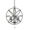 Tull 5-Light Orb Chandelier - Contemporary Steel Design for Dining Room & Foyer - 2 of 3