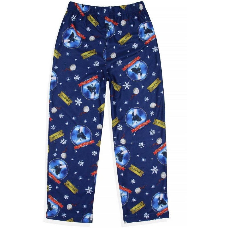 Polar Express Boys' Christmas Movie Believe Train Pajama Sleep Pants Blue, 5 of 6