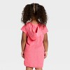 Toddler Girls' Seashell Embossed Swim Cover Up Dress - Cat & Jack™ Pink - 2 of 3