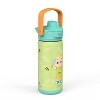 Zak Designs Antimicrobial 14oz Stainless Steel Double Wall Vacuum Beacon Bottle - 4 of 4