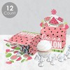 Big Dot of Happiness Sweet Watermelon - Treat Box Party Favors - Fruit Party Goodie Gable Boxes - Set of 12 - 3 of 4