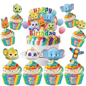 Treasures Gifted Word Party Cake Topper & Word Party Cupcake Toppers Kit - 1 of 1