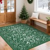 Nasitip Christmas Printing Area Rug, Washable Foldable Non-Slip Low Pile Rug for Living Room, Bedroom, Study Room & Entryway - 3 of 4