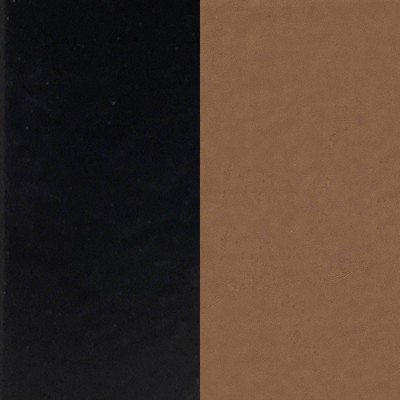 Dahlia Light Brown Leather Counter Height Barstool with Matte Black Metal Legs