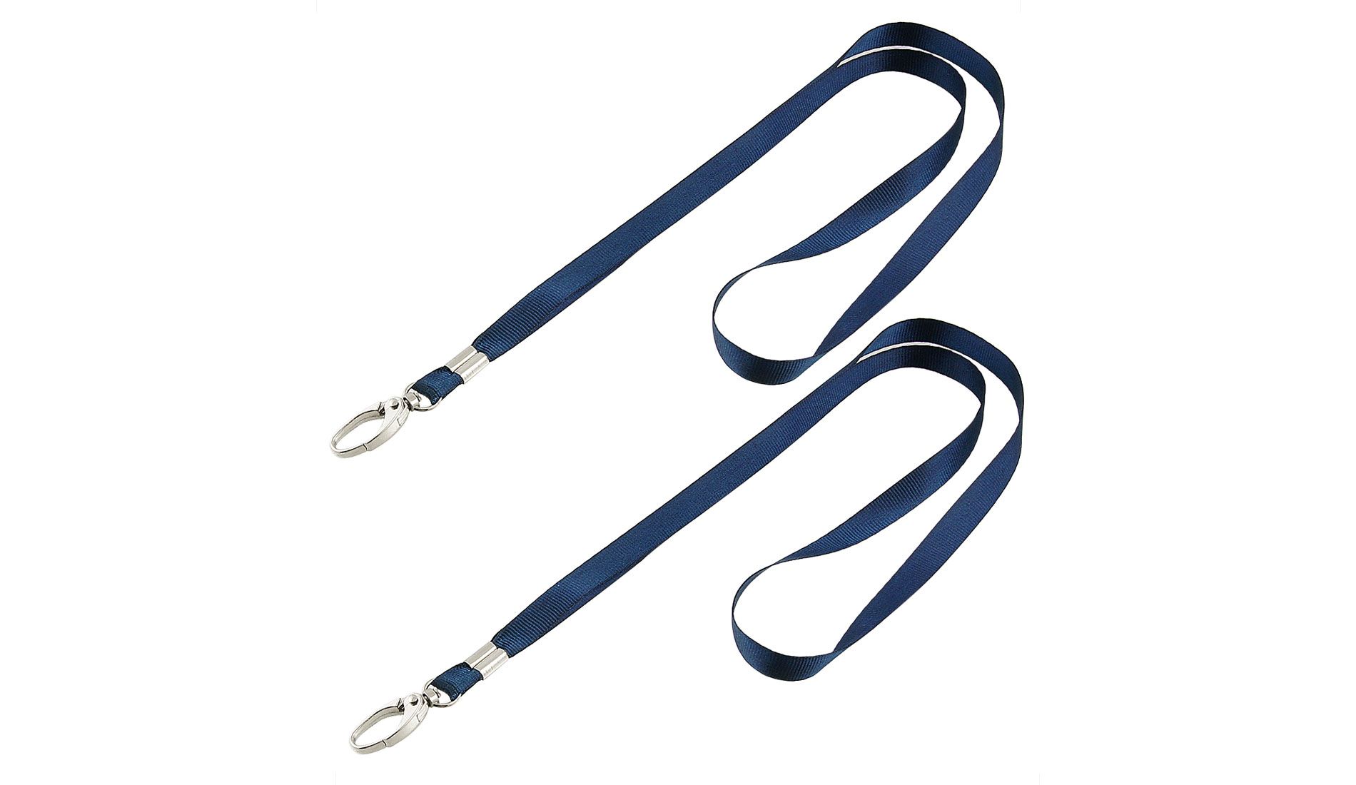 Unique Bargains Dark Blue Nylon Neck Strap String Keys Holder Lanyard 16.1" Long 2 Pcs