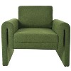 Ridstar Upholstered Modern Accent Chair With Sturdy Support For Reading, Living Room-Green - 4 of 4