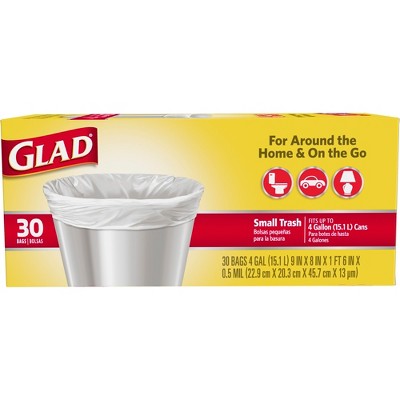 4 gallon clear trash bags