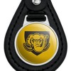 Purdue University - Fort Wayne Secondary Logo Black Leather Keychain - 3 of 4