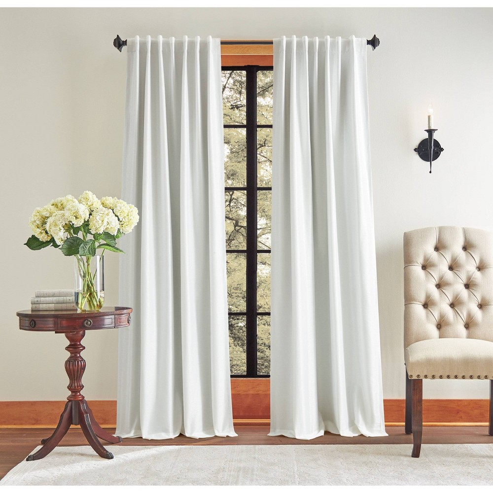 Photos - Curtains & Drapes Martha Stewart 84"x37"  2pk 95" Spellbound Lined White 