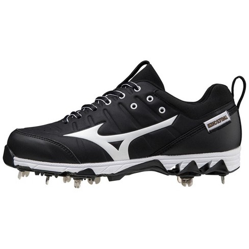 White and black shop mizuno softball cleats