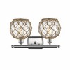 Farmhouse Rope - 2 Light Bath Vanity In Industrial Style-13 Inches Tall and 16 Inches Wide - 2 of 2